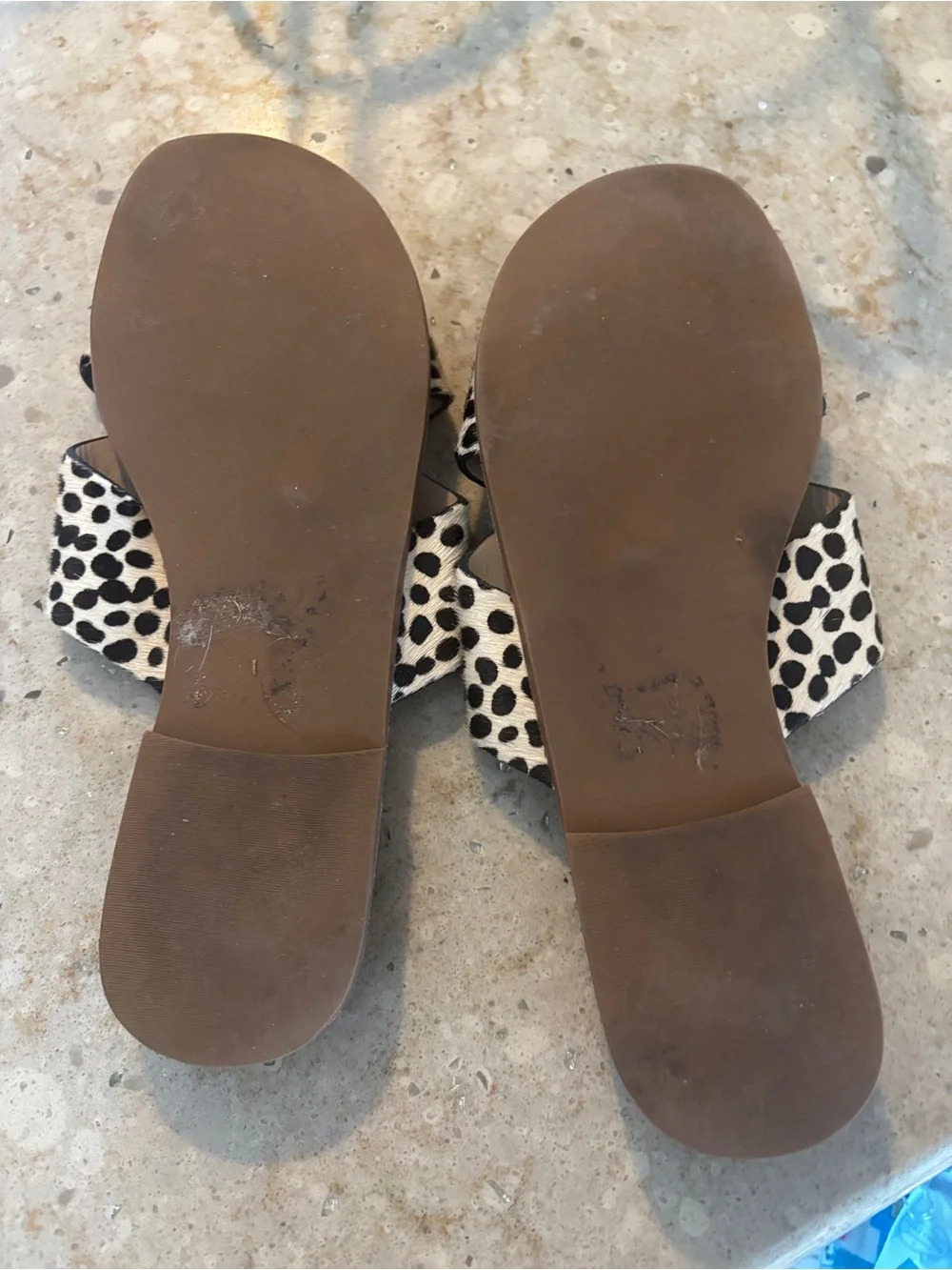 Jack Rogers Black & White Dalmatian-Print Cross Strap Sandals - Picture 5 of 5